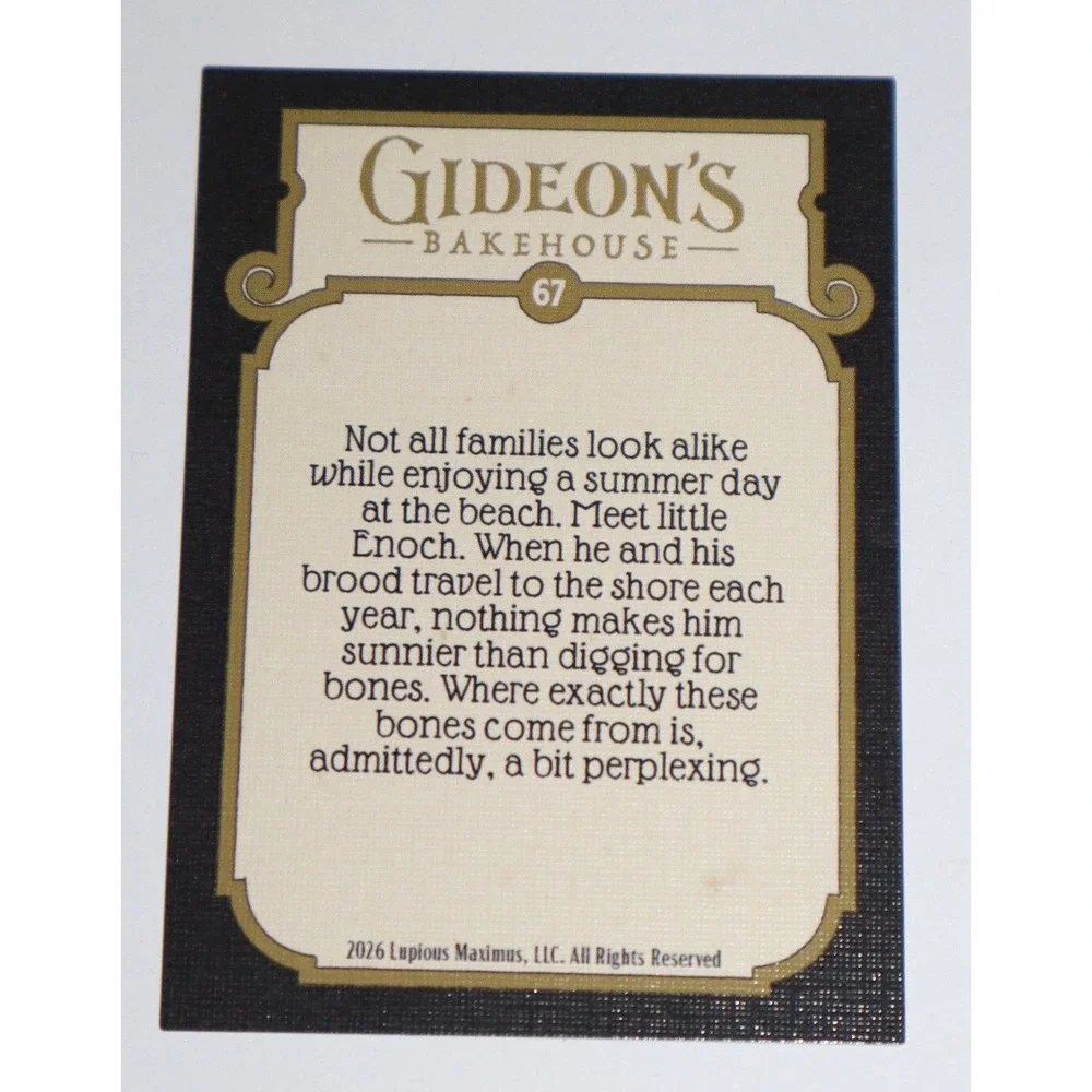 Gideon's Bakehouse 2026 Enoch Trading Card #67 Limited Series 5